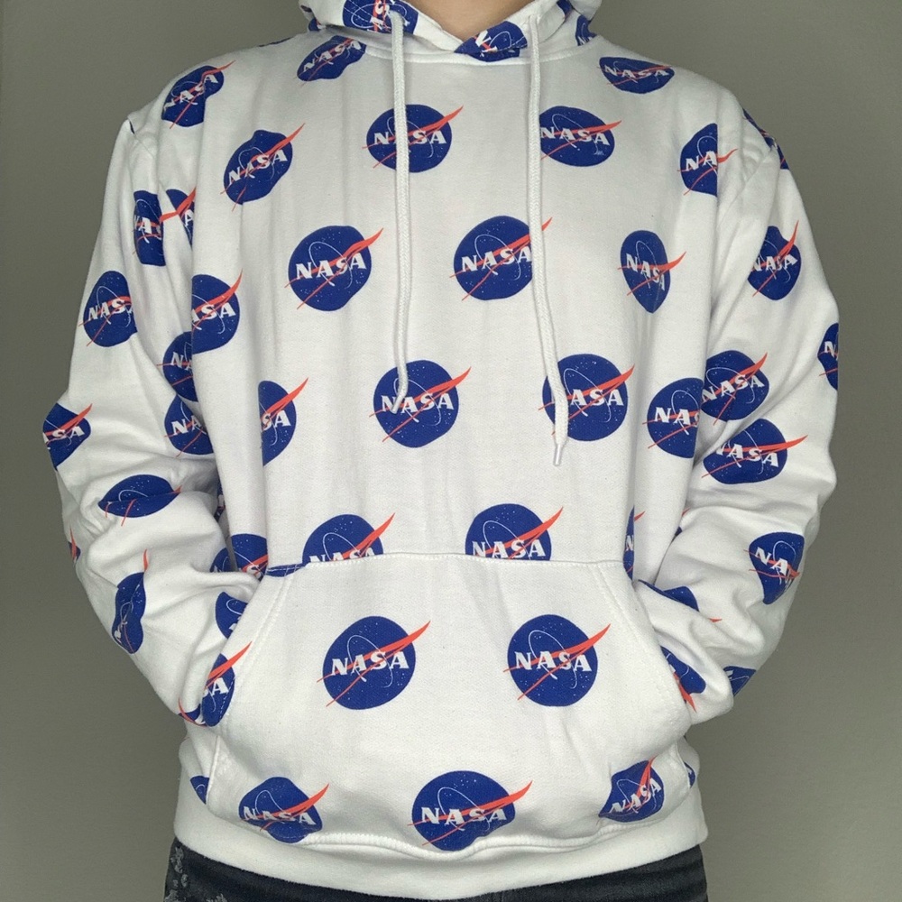 White FOREVER 21 NASA Hoodie